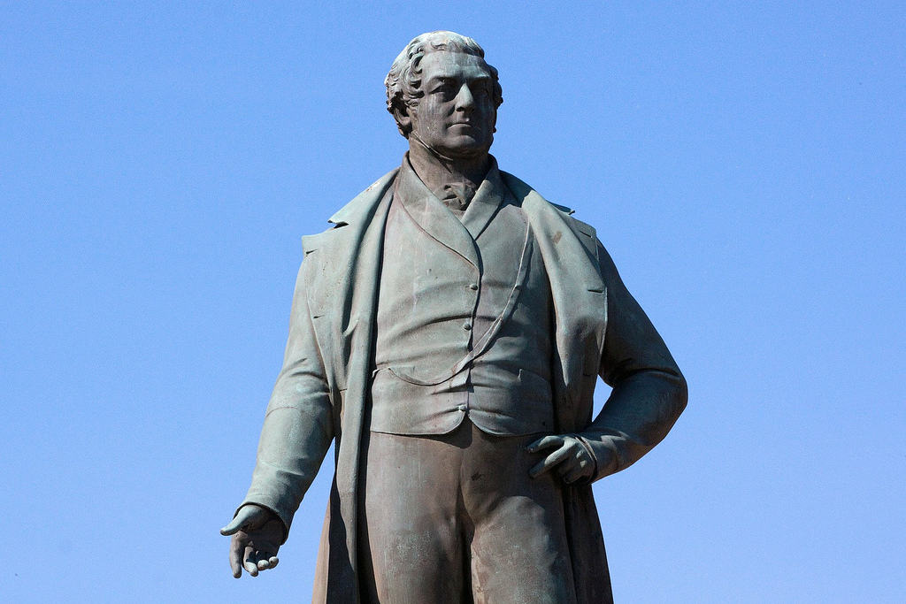 It was one of two monuments dedicated to Sir Robert Peel, the other being in Bury town centre.