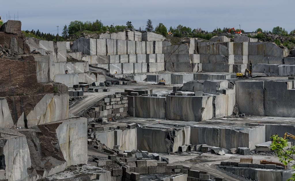 2. The stone was quarried from the hill side itself.