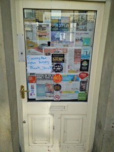 The First Chop has had a sign on for several days now