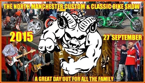 THE NORTH MANCHESTER CUSTOM AND CLASSIC BIKE SHOW Flyer