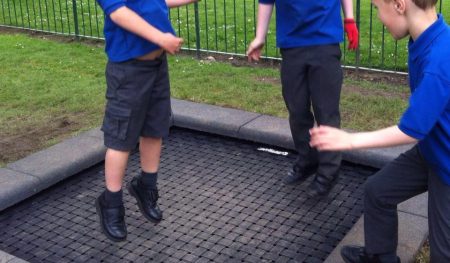 Trampoline Floor - Photo thanks to Debbie Varney