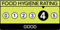 Food Hygiene Rating Four Star Logo